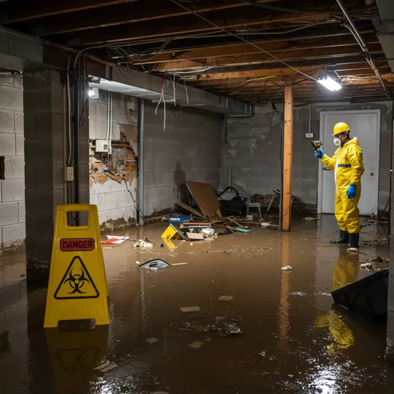 Flooded Basement Electrical Hazard in New Square, NY Property